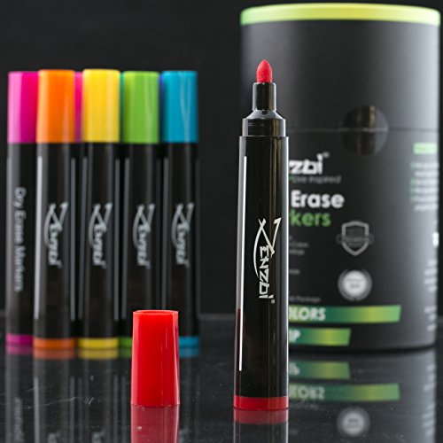 Dry Erase Markers Whiteboard Erasable Marker Pens Set - Eco Bulk Pen Pack with 13 Vivid, Fresh Colors - You Get FREE Gift (ebook)- For White Board Calendar Kids Office (Fine Tip New Edition)
