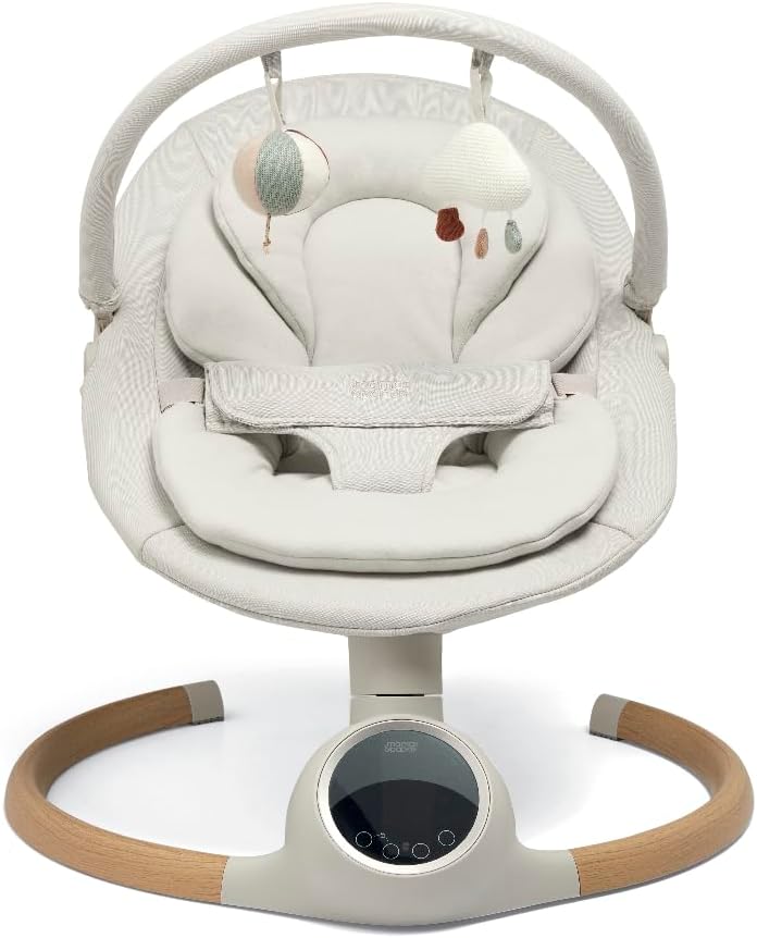 Mamas & Papas Alto Smart Baby Swing with Bluetooth & Remote Cashmere