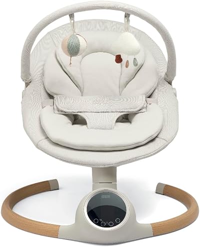 Mamas & Papas Alto Smart Baby Swing with Bluetooth & Remote Cashmere