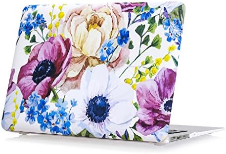 Coldel MacBook Pro 15 Retina Case (No CD-ROM Drive) Floral Pattern Rubberized Hard Case and Keyboard Cover for MacBook Pro 15 inch with Retina (Model: A1398)-Watercolor Flowers