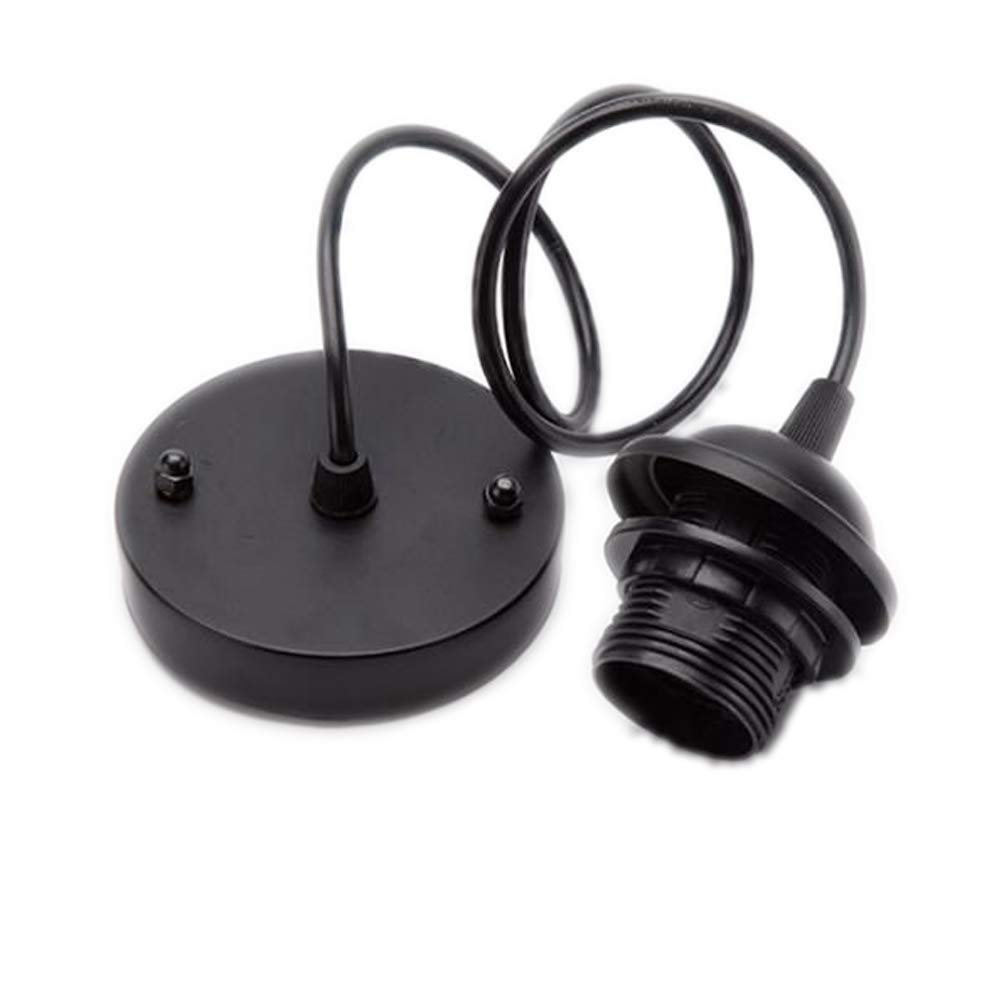 KuLio Ceiling Rose Pendant With Lamp Holder fitting Accessories Kit Set For E27/E26 Screw-type Bulb Light(Pack of 1)