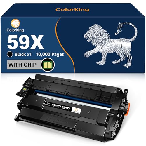 ColorKing CF259X with Chip Compatible with HP 59X CF259X 59A CF259A Toner for HP LaserJet Pro M404dn M404dw MFP M428fdw M428dw M428fdn M404n M304a M428 M404 M304 Large Capacity 100% Brand New 000P Ages, 1 Black
