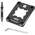 Thermalright ASF-BLACK AM5 CPU Secure Frame,CPU Anti-Bend Fixing Frame, CPU Correction Retainer, AM5 Aluminum Alloy Fixing Bracket, CPU Optical Fit Adhesive Adhesive Mounter, CPU Cooler Standard,Black