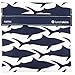 Lunchskins Reusable Quart Bag, Navy Shark