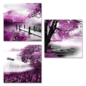 Canvas Wall Art Beautiful Pictures Collections Painting Artwork for Home Prints Framed - 12"x12"x3 Panels