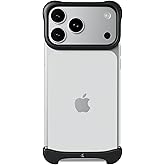 Arc Pulse Compatible with iPhone 17 Pro Max Phone Case (2025), Minimalist Protective Shock Absorption Aerospace Grade Aluminum Shells + Elastomer Inlays Easy Fit 6.9 inch (Aluminum Matte Black)