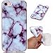 Urberry Iphone 7 Case, 3d Marble Printed Soft Case for Iphone 7 with a Free Screen Protector