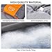LATTCURE Sleeping Bag, Comfort Portable Lightweight Envelope Sleeping Bag with Compression Sack for Camping,Hiking,Backpacking,Traveling and Other Outdoor Activities -Single,Orange+Grey,(75