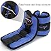 Yes4All Set of 2 Ankle Weights / Wrist Weights with Adjustable Strap - Perfect for Walking, Fitness, Cardio Exercise (4 lbs, Light Blue)