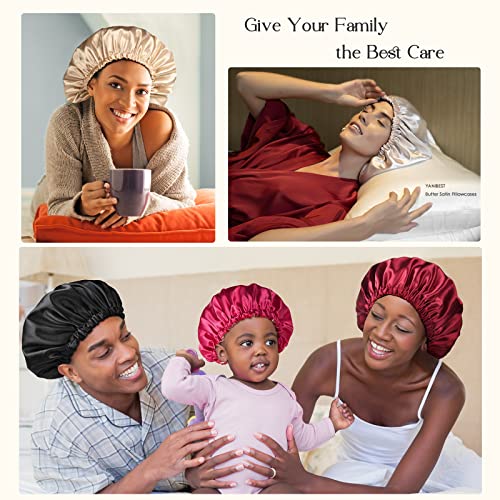 YANIBEST Satin Bonnet Silk Bonnet Sleep 