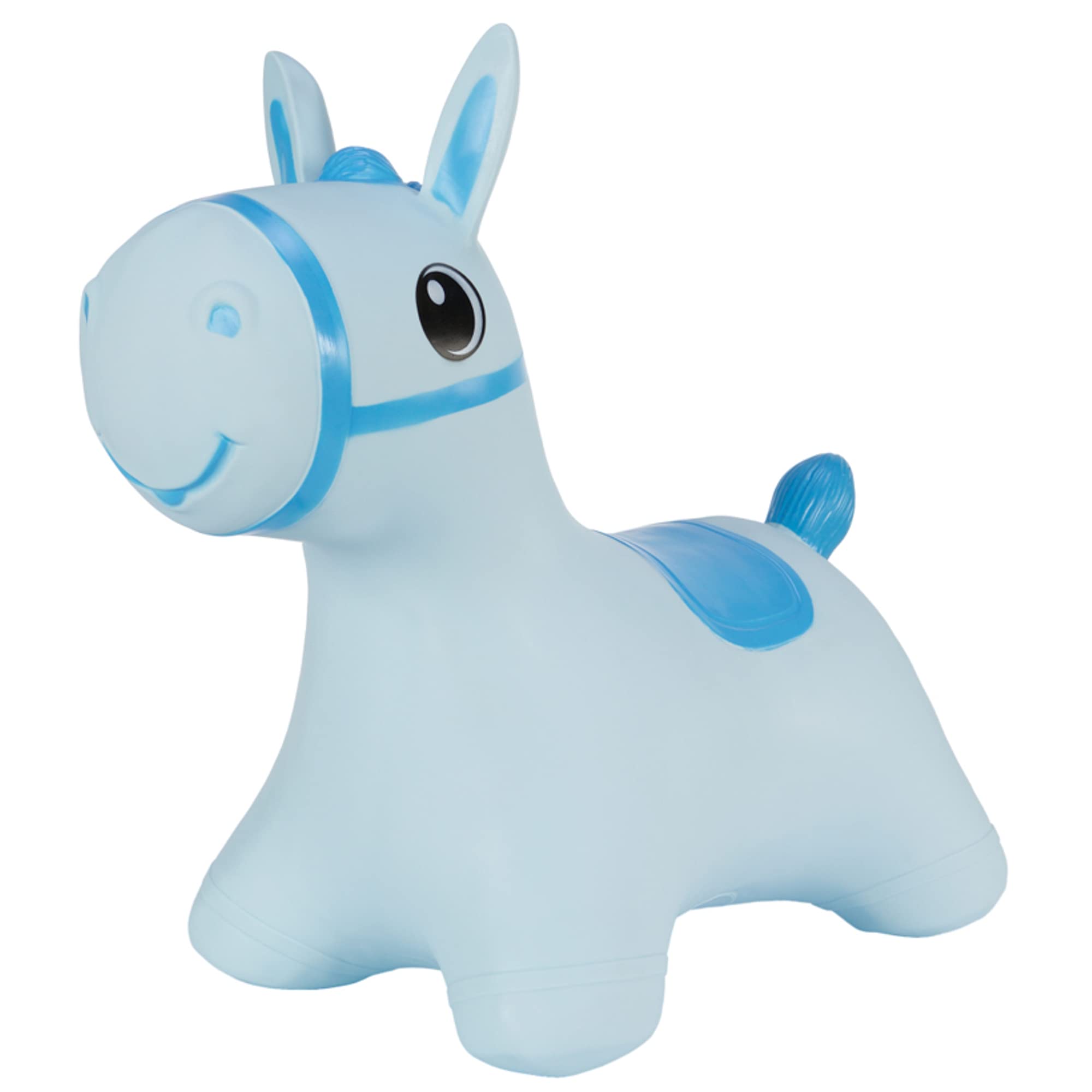 Hoppimals Tootiny Bouncy Animal, Bouncy Horse, Bouncy Toy from 1 Year & Bouncy Toy from 2 Years, Perfect for Gymnastics & Skill for Children, Packed in Gift Box, Includes Pump, Baby Bouncy Blue