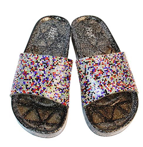 H2K-Womens-Jelly-Glitter-Summer-Slide-Sandals-Flip-Flops-Adults