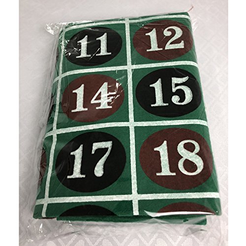 Yuanhe Roulette and Blackjack 2-Sided Casino Table Felt Layout - Thumbnail 4
