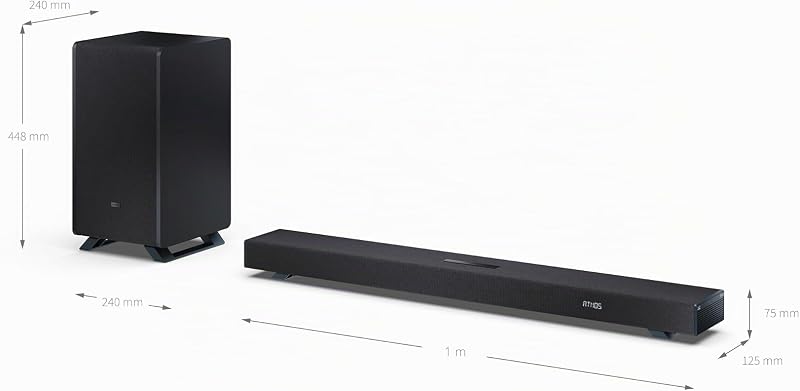 Q Barra de Sonido TV HT-SBW53121(BK) – Negro – 550W 3.1.2 Dolby Atmos