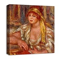 Canvas Wall Art Vase of Flowers by Pierre-Auguste Renoir Canvas Prints Home Artwork Decoration for Living Room,Bedroom - 12x12 inches