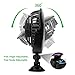 OPOLAR F1101 Car/Vehicle and Desk Fan, Portable, Powerful And Quiet USB Fan With Suction Cup, Angle Adjustable ,Black With 2 Speeds for Automobile, Home, Office, High Compatibility, 4.9ft Cable
