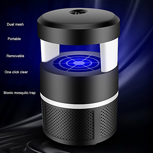 Hot Sale Leedford 5W LED Electric Mosquito Killer Lamp Bulb Bug Insect Zapper Pest Trap Light Home (121218.5cm, Black) - Thumbnail 4