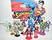 Superman DC Superhero Party Favors Goody Bag Fillers Set of 13 Figures with Supergirl, Clark Kent, Brainiac, Jimmy Olsen, Doomsday and More!