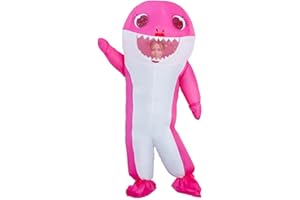 MXoSUM Inflatable Costume for Adult Shark Party Costume Halloween Cosplay Costume Full Body Blow-up Costume Suit