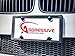 Aggressive Overlays Genuine Carbon Fiber License Plate Frame - Tag Registration 100% Real Premium Quality 3D Twill Weave Light Weight (Slim Line Frame 4 Hole)