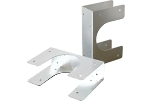 DRILWOUE 20PCS Galvanized Metal Stud Shoes for 2-1/2" Pipes, 5"x1.53" - Extra Support for Wood Studs, Heavy-Duty Pipe Protection, Anti-Rust Design