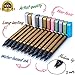 Metallic Markers Paint Pens-Medium Tip Paint Pens Metal Art Permanent Marker Set for Card Making, Painting Rocks, Scrapbooking, Black Paper, Glass,Wood, Ceramics,DIY Craft Kids,10 Colors(12 Pcs) 
