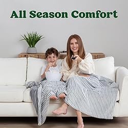 GO Fleece Blanket Black and White Throw Blanket