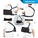 Velpeau Arm Sling with Waist Strap - Can Be Used During Sleep - Shoulder & Rotator Cuff Support - Adjustable Medical Sling for Subluxation, Dislocation, Sprains, Strains & Tears (Large)