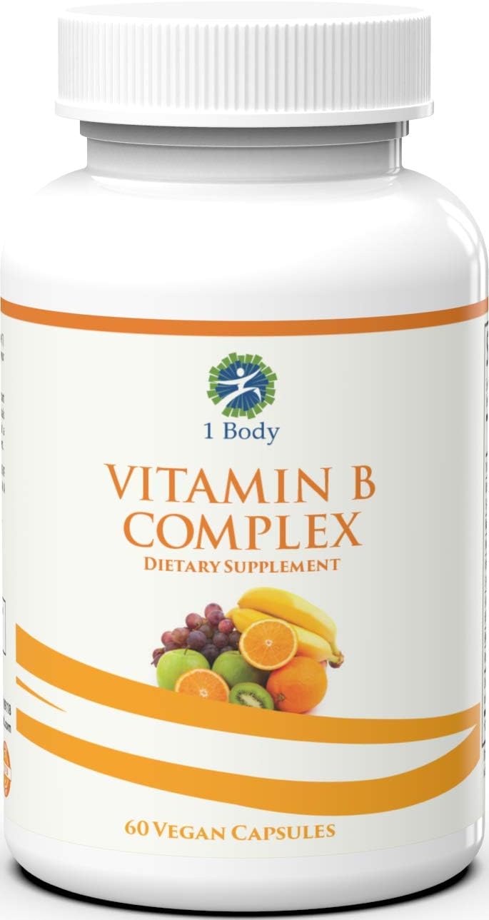 Vitamin B Complex 5MTHF Folate with B1, B2, B5, B6, Methyl B12