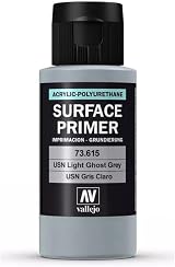 Vallejo Quick-Drying Acrylic Primer for Airbrush 60 ml USN Light Ghost Grey view 2