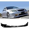 MagicDrift Front Bumper Lip Chin Spoiler, Compatible with 2004-2005 Honda Civic Coupe Sedan, JDM Style PU Front Lower Splitter Protector, Unpainted Black, 1PC