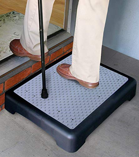 Hoovy 3.5" Step Riser - Portable One Step Stool for Elderly & Disabled -Antislip Half Step for Indoor & Outdoor Stairs, Cars, Bed, Chair, Shower - Lightweight Mobility Safety Tread for Up to 400lbs