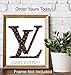 Louis Vuitton Logo Unframed Wall Art Print - Makes a Great Gift for Fashion Lovers and Designers - Perfect for Bedroom, Living Room, Office - Chic Home Decor - Ready to Frame (8x10) Vintage Photo