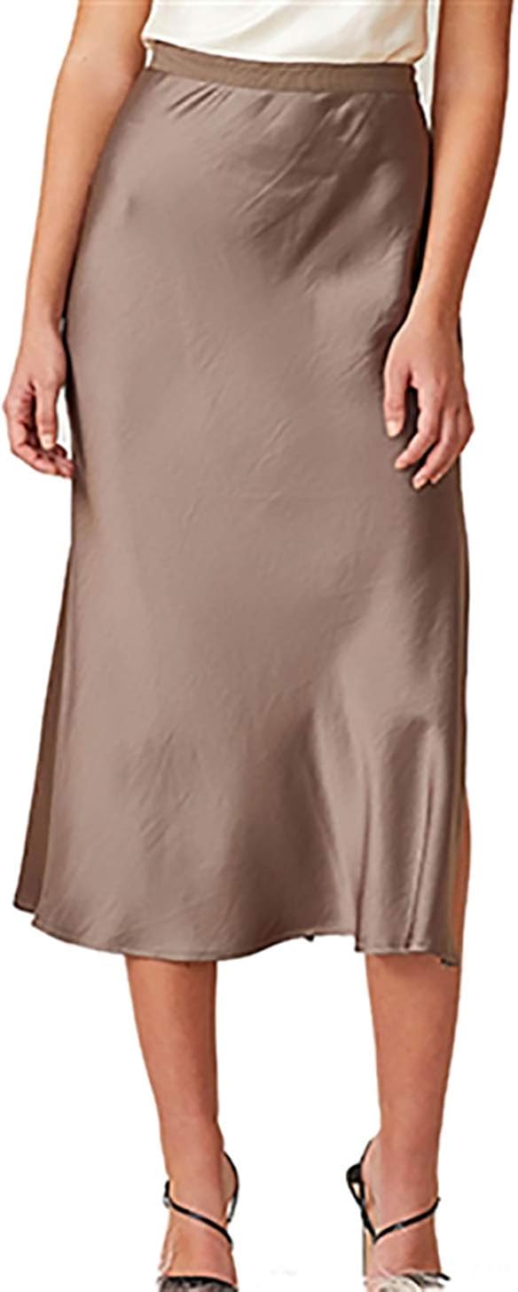 bec and bridge silk skirt