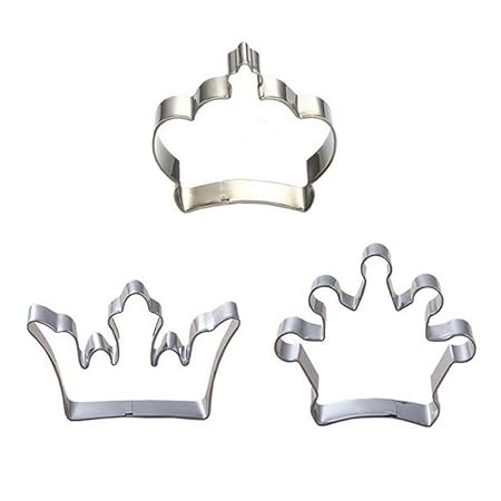 DIY Cake Mold, sacow 3pc Príncipe Princesa corona Cookie Cutter ...