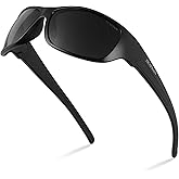 DEAFRAIN Polarized Sports Sunglasses for Men Women Driving Fishing Cycling Running UV Protection
