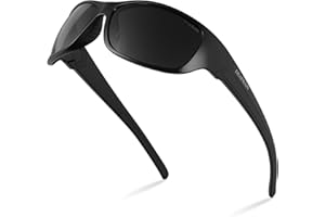 DEAFRAIN Polarized Sports Sunglasses for Men Women Driving Fishing Cycling Running UV Protection