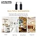 Soap Dispenser Stainless Steel Black, Kmeino Countertop Soap Dispenser Black Bottle 10 Oz, 300 ML Liquid Bottle for Kitchen Bathroom Hand Dish Lotion Dispenser