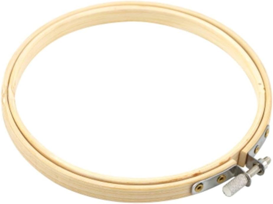 hydens 6 Different Size Round Shape Handy Wooden Cross Stitch Machine Embroidery Hoop Ring Bamboo Sewing Tool Accessory