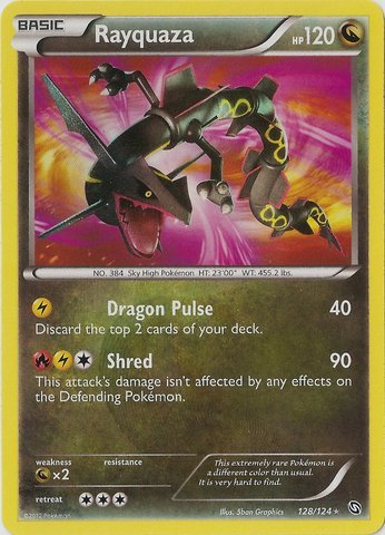 Pokemon - Rayquaza (128) - BW - Dragons Exalted