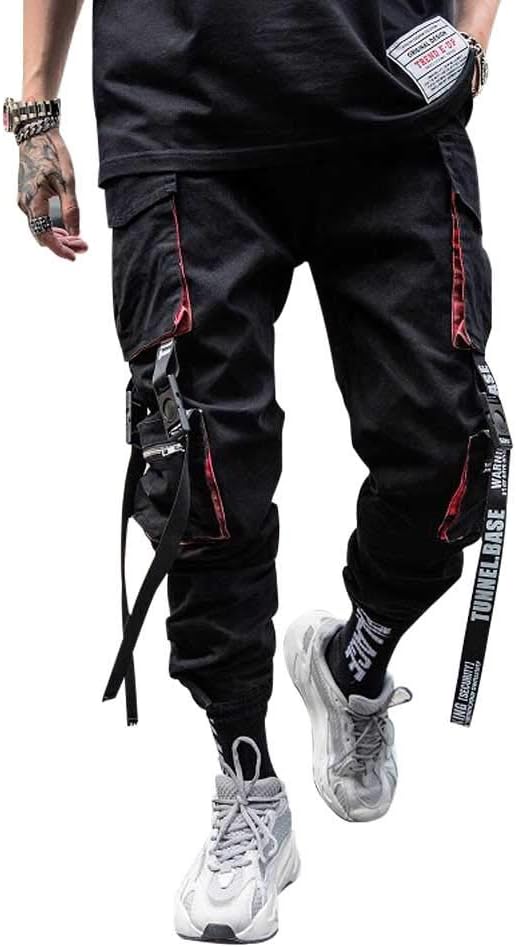 Men's Hiphop Punk Jogger Sport Harem Pants Cargo Pants