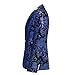 Boyland Boys Jacquard Suit Slim Fit Tuxedo Suits Jacquard Notch Lapel Tux Jacket Pants Party Formal Wear Blue