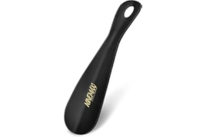 NINEMAX Plastic Shoe Horn 7.5Inch,Travel Shoe Horns Portable Short for Men Women Seniors with Hook (Pack of 1)