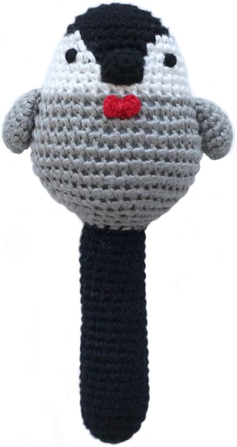 Sustainable Organic Bamboo Penguin Rattle