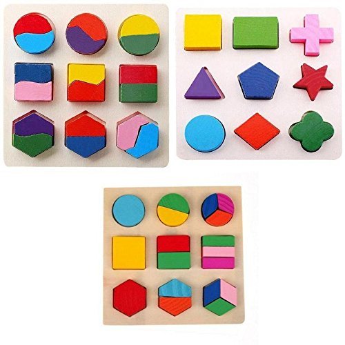 Grizzly® Wooden Geometry Matching Puzzles Stacking Building Blocks Early Educational Toys (Set of 3 Boards) Toy Review India (Iknoor World ) Grizzly® Wooden Geometry Matching Puzzles Stacking Building Blocks Early Educational Toys (Set of 3 Boards) Toy Review India (Iknoor World )