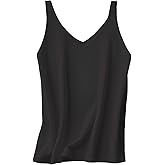 Yovoire Women's Sleeveless V Neck Tank Tops Fashion Slim Fit Basic Casual Summer Top Shirt