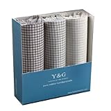 YEA02 Pretty Gift 3 Pack Mens Cotton Handkerchiefs Excellent Price By Y&G