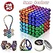 HOMOFY Buildable Magnets (5mm) 216 Set for Sculpture Stress Relief Intelligence Development and Desk Toy for Adults