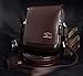 Elegantstunning Men's Genuine Leather/PU Authentic Kangaroo Kingdom Shoulder Messenger Bag