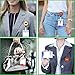 6 Pack Retractable Badge Holder Reel, 1.2 Inch Polished ID Badge Holder with Belt Clip High Strength Name Tag Lanyard Anti-Lost Clip for Name Card ID Card Keychain